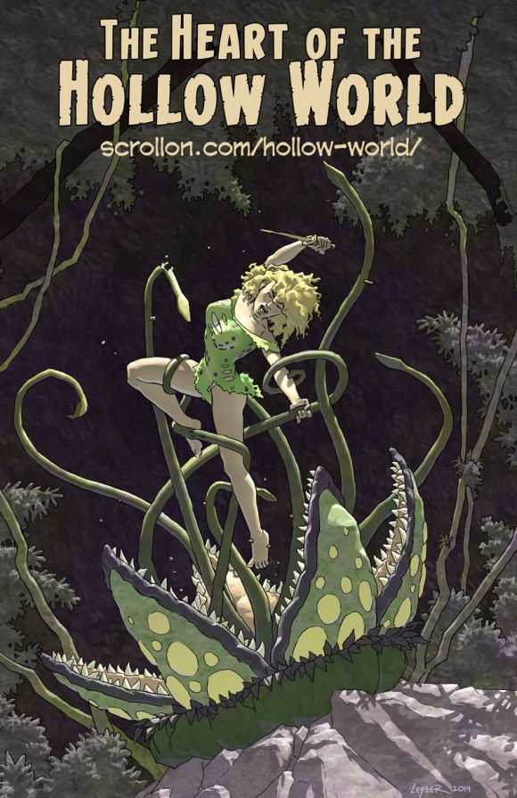 "Twen and the Carnivorous Plant" The Heart of the Hollow World by Doug Lefler